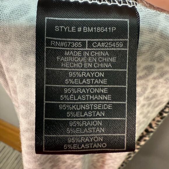 BB Dakota Steve Madden Maxi Dress Women’s Size 1X Animal Print Ruffle Cap Sleeve - Picture 6 of 8